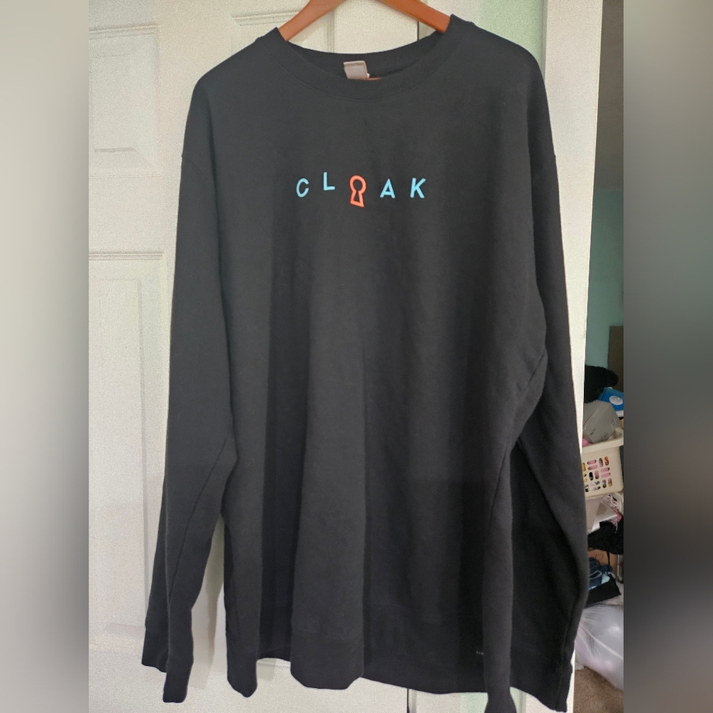 3X Cloak Alice In Wonderland Black Sweatshirt